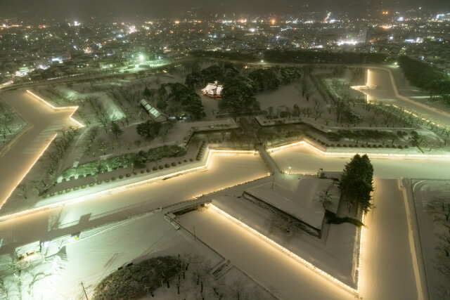 函館五稜郭冬の写真